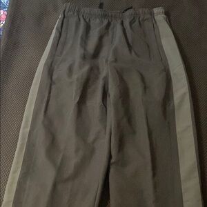 Nike black & gray running track pants